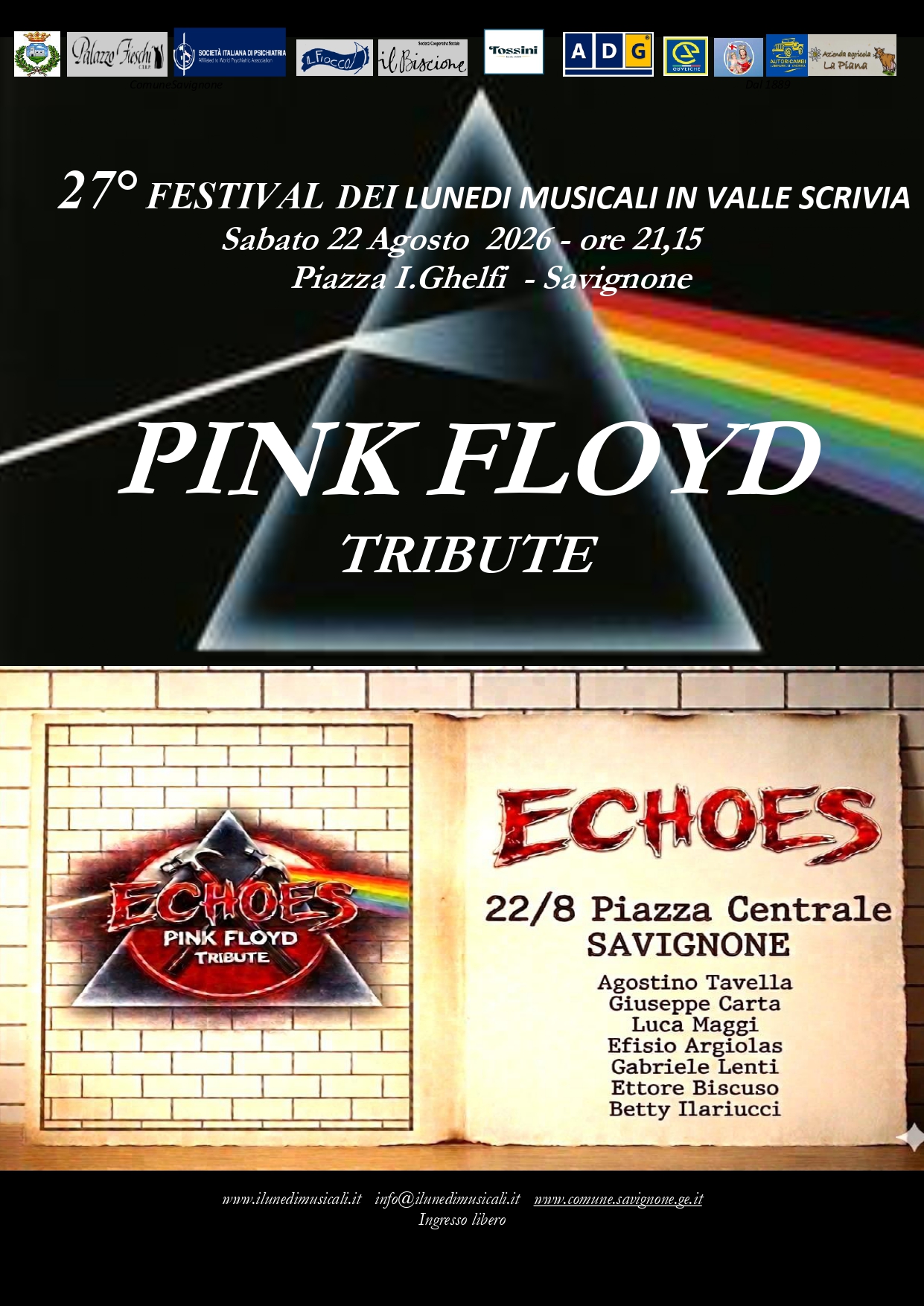 27° FESTIVAL DEI LUNEDI MUSICALI IN VALLE SCRIVIA